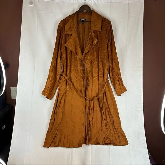 TORRID Women’s Size 1 1X 14-16 Jacket Coat Topper Polka-Dot Trench Style - Picture 3 of 16